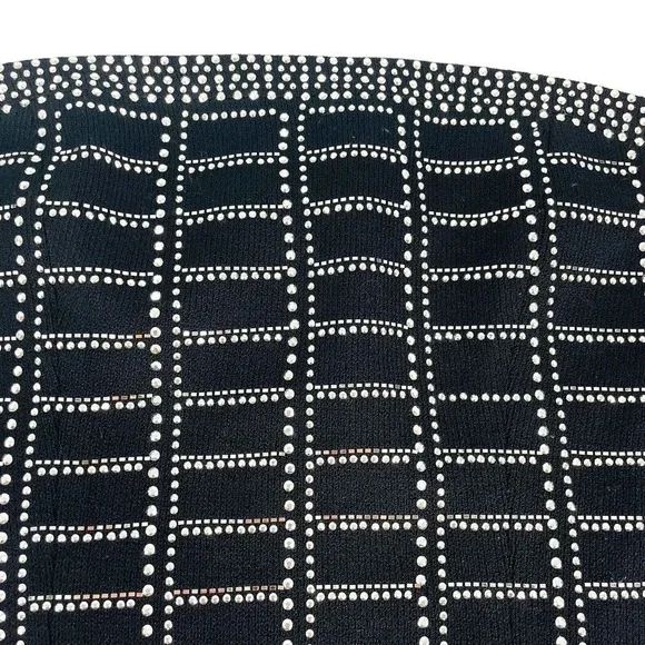 St John Evening Knit Jewels Strapless Top Back Zip Medium - Picture 4 of 9